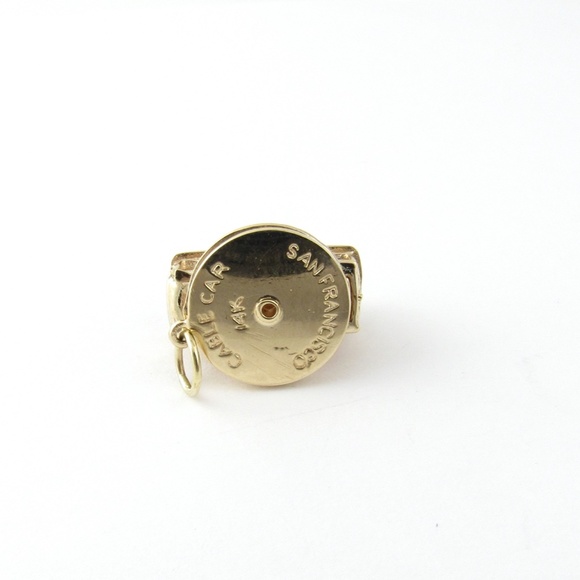 Vintage 14 Karat Yellow Gold San Francisco Cable Car Charm #4783 - Picture 5 of 8